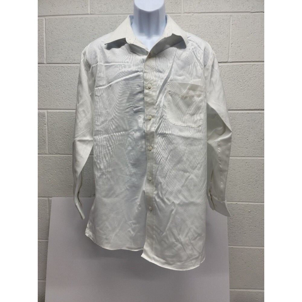 JOSEPH ABBOUD Cotton Elite White Dress Shirt Men's 16.5 - 32/33